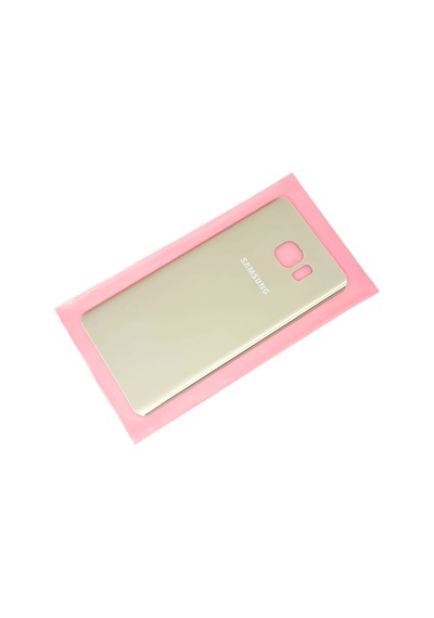 Tkgz Samsung Galaxy Uyumlu Note 5 Arka Pil Batarya Kapağı Cam Gold
