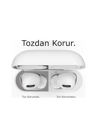 Airpodspro Temizleme Kulaklık Tozuna Son 2 Adet Koruyucu Sticker Gümüş