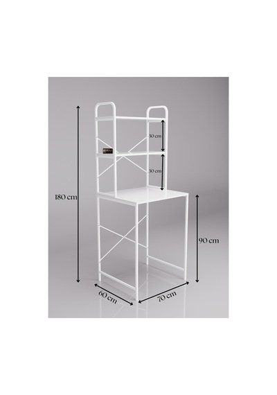 Northcity Çamaşır Makinesi Üstü Raf Beyaz 70 Cm Ahşap - Beyaz Northcity Çamaşır Makinesi Üstü Raf Beyaz 70 Cm Ahşap - Beyaz