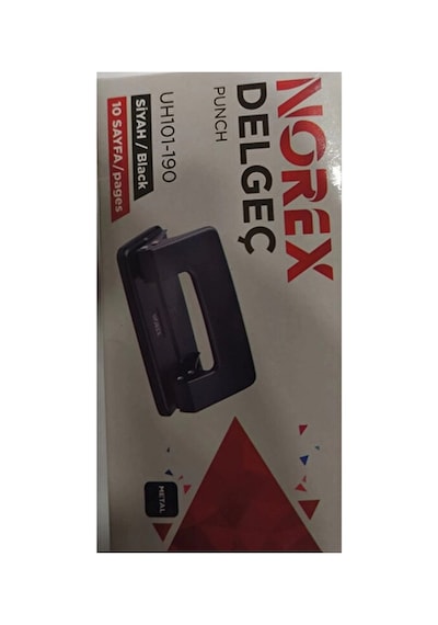 Noki Norex Siyah Metal Delgeç 10 Sayfa Kapasite İle Ofis Ve Okul İçin Pratik Çözüm Çok Renkli