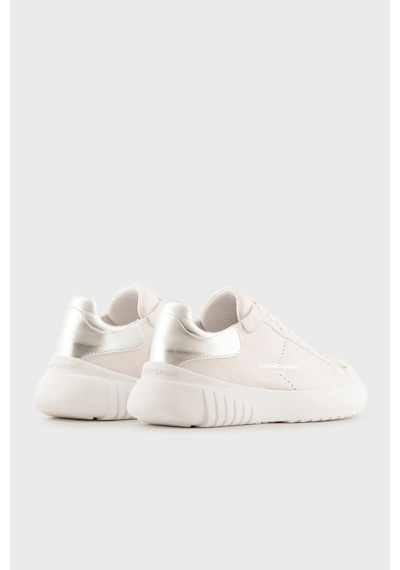Emporio Armani  Bayan Ayakkabı X3X187 XN850 M696 BEYAZ-GÜMÜŞ Gümüş