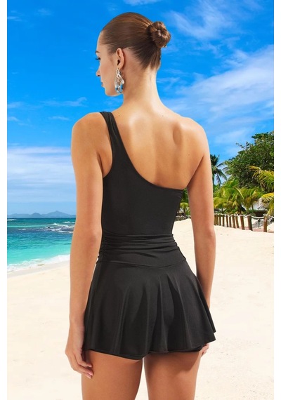 Ersefa Yüzme Kıyafeti Tasarım Mayo Deniz Plaj Mayosu Swimsuit Premium Ka Siyah