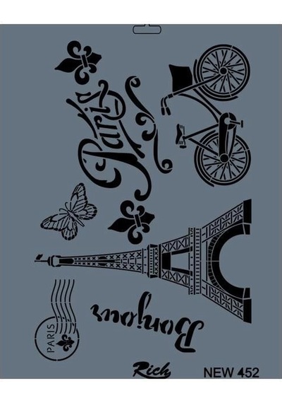 Mey İthalat Rich New Seri N-452 Stencil 35x25 Cm 1