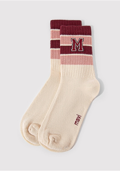 Mavi - M Logo Detaylı Beyaz Soket Çorap 1912828-32324 Beyaz