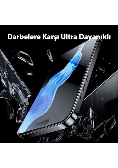 Ally Apple iPhone 15 Pro Uyumlu Full Hd Kırılmaz Cam Ekran Koruyucu