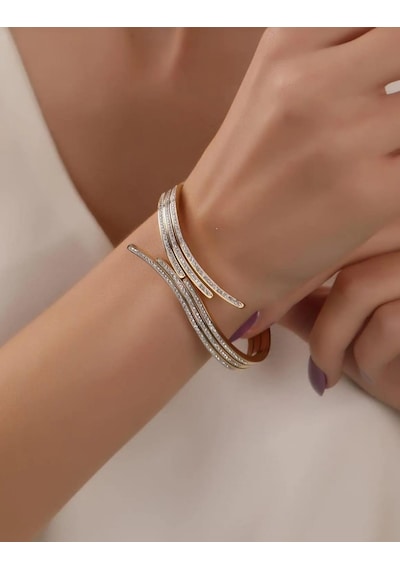 Elena 316l Kararmaz Çelik Takı Seti Gümüş - Rose Gold