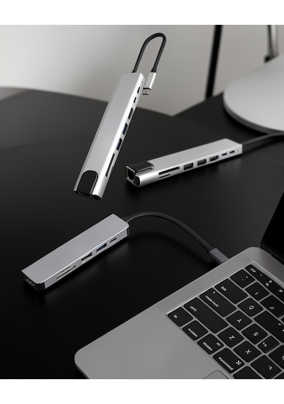 3 İn 1 Type-c Çevirici Dönüştürücü Uucz Apple MacBook Uyumlu çevirici2