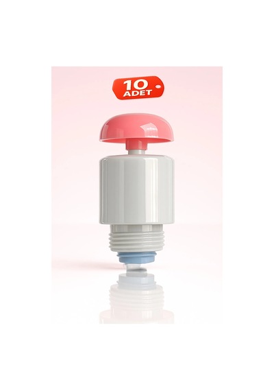 Depolu Sabunluk Sistemi Musluğu 10 Lu Paket - Pembe Butonlu Musluk