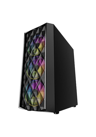 Everest Bumpy 4*12Cm Rainbow Fan Tempered Camlı Gaming Oyuncu Kasası Everest Bumpy 4*12Cm Rainbow Fan Tempered Camlı Gaming Oyuncu Kasası