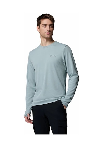 Columbia Tech Trail Utility Warm Ls Crew Mavi Erkek Outdoor Uzun Kollu T-shirt Ae9975-461 Mavi