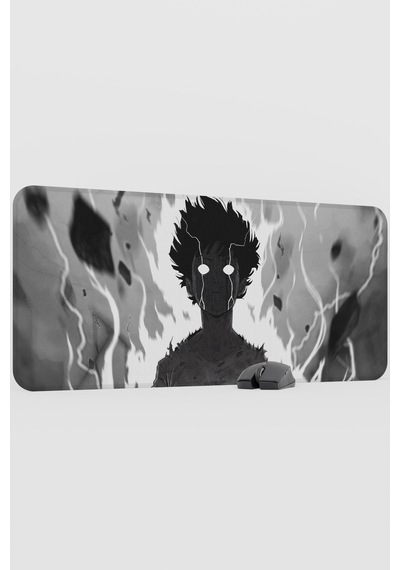 Mob Psycho 100 Anime V1 - 90x40 Xxl Gaming Kauçuk Kaymaz Taban Mouse Pad Fare Altlığı