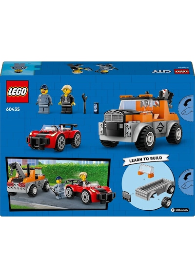 LEGO® City Çekici Kamyon ve Spor Araba Tamiri 60435 - 4+ Yaratıcı Oyuncak Yapım Seti (101 Parça)