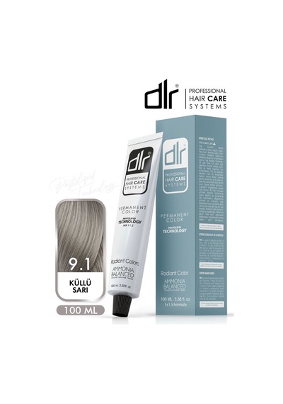 Dlr Color Saç Boyası 100ml 9.1 Küllü Sarı - Profesyonel Kuaför Kalitesinde Renk Ve Parlaklık
