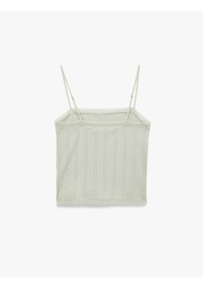 Koton Pamuklu Kare Yaka Askılı Pijama Üstü Mınt 6slk90030mk Mint Koton Pamuklu Kare Yaka Askılı Pijama Üstü Mınt 6slk90030mk Mint