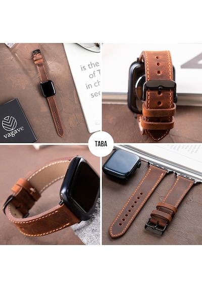 Apple Uyumlu  Watch  42 44 45 49 Mm Ultra Deri Kordon Kayış
