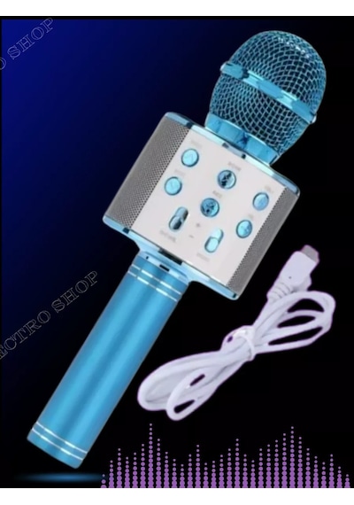 Detskij Mikrofon Karaoke Çocuklar İçin Kablosuz Karaoke Mikrofonu 190583040