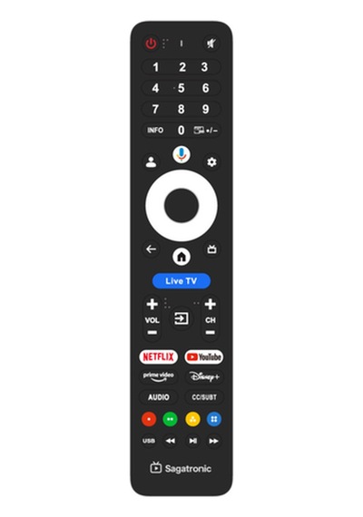Sagatronic 906099913 65" UHD Google QLED TV