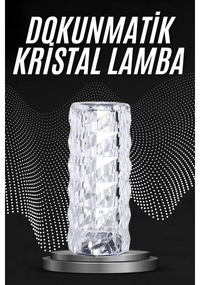 Home Kristal Lamba Masa Lambası Şarjlı Masa Lambası Dokunmatik Sensör Usb Şarjlı Çok Renkli 87637033