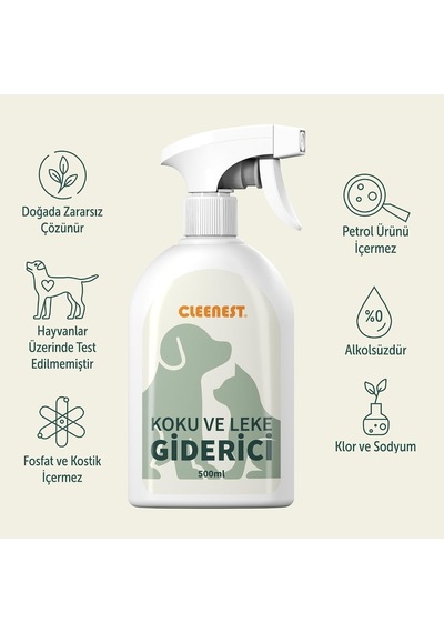 Evcil Hayvan Koku Ve Leke Giderici Sprey 500 Ml