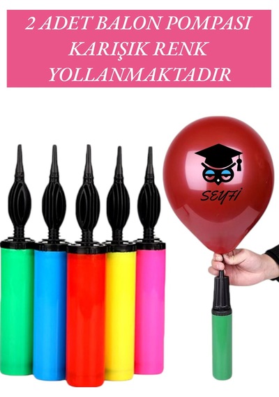 Balon Pompası 2 Adet Karışık Renk Yollanmaktadır