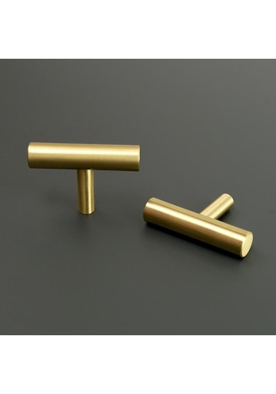 Rosa Mat Gold - Altın - Sarı Düğme Kulp 50 MM