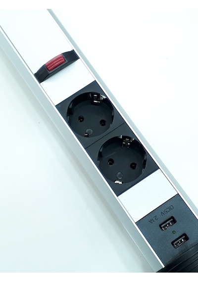 Masa Üstü Priz Bas Aç Tezgah Dolap Gizli Priz 2 Usb 2 220V Pop Up