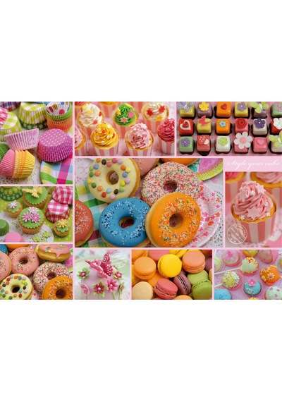 Educa Puzzle - 500 Parça Tatlı Parti Kolajı Puzzle - 19904 - Sweet Party Collage