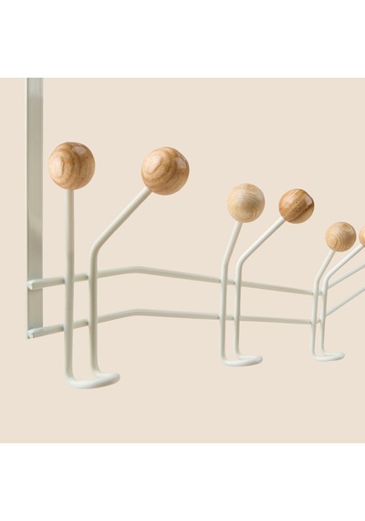 Living 15'li Kapı Arkası Askı - Beyaz - 50x8x17 Cm Çok Renkli