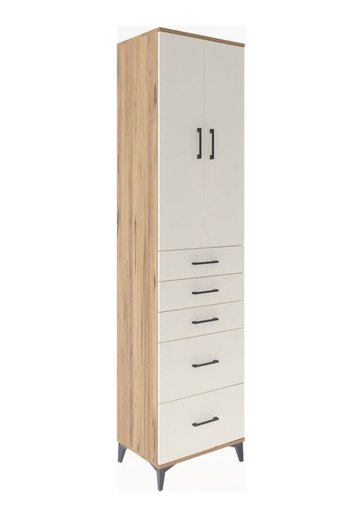 Hyperion Dolap 3 Raflı 5 Çekmeceli 2 Kapaklı 60x44x243 Çam-ay... Çam Hyperion Dolap 3 Raflı 5 Çekmeceli 2 Kapaklı 60x44x243 Çam-ay... Çam