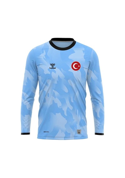 Hummel Elegance Milli Takım Kaleci Forma Takımı Buz Mavi