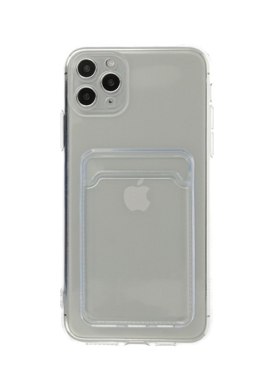 Apple iPhone Uyumlu  11 Pro Max Kılıf Kart Şeffaf Silikon -  Şeffaf