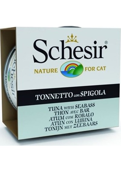 Schesir Ton Balığı ve Levrekli Jöleli Yetişkin Kedi Konservesi 85 G