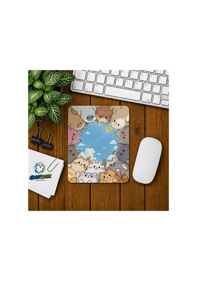 Kediler Baskılı Oyuncu Mousepad 0120