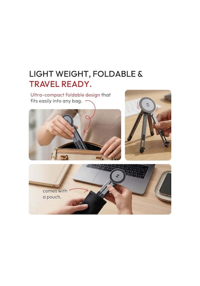 Ayarlanabilir Magsafe Manyetik Evrensel Seyahat Çok Fonksiyonlı Telefon Tablet Laptop Standı Tripodu
