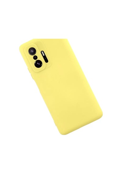 Newface Xiaomi Mi 11t Pro Kılıf Nano İçi Kadife Silikon - Sarı