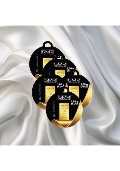 Leva Gold 1 Gr 24 Ayar Gmr Gram Altın 5 Adet