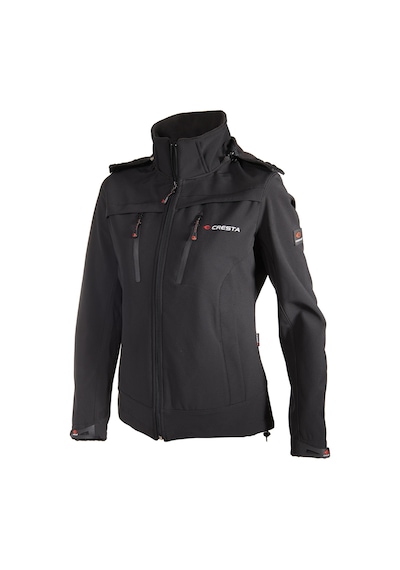 Cresta Outdoor Kapüşonlu Kadın Su Geçimrmez Softshell Ceket