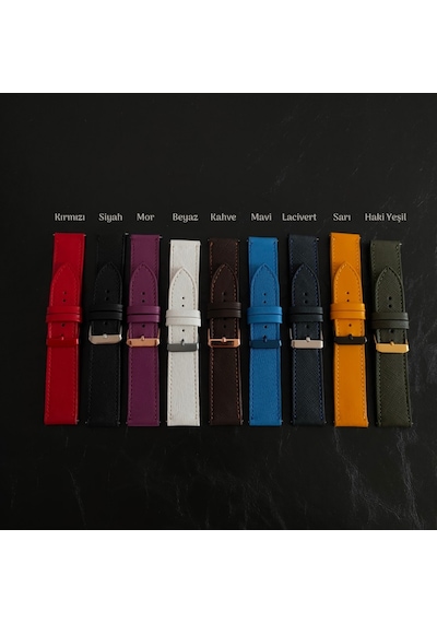 Vagave Samsung Uyumlu Active / Watch / Gear 20 Mm / 22 Mm Deri Kordon (497125572)