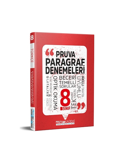 Pruva Akademi 8. Sınıf Paragraf Denemeleri 2023