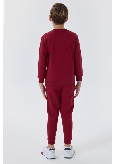 U.S. Polo Assn. U.s. Polo Assn Erkek Çocuk Bordo Eşofman Takımı Us1186-c-v1 Bordo