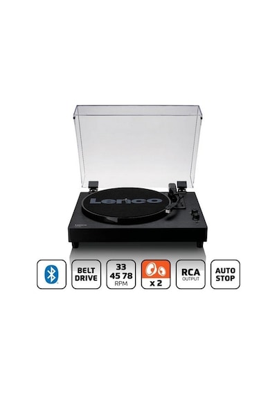 Lenco Ls-60bk Ahşap Kasa Usb Bağlantılı At-3600 Audıo Technıca İğne, Plastik Kapaklı, Bluetooth In/out Siyah