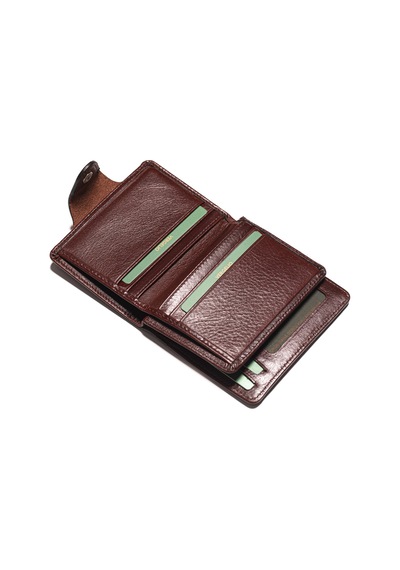 Coffee Braun Cüzdan & Kartlık Erkek 866 Vergelio Purse Matte Crystal Wallet Card Holder Coffee Braun