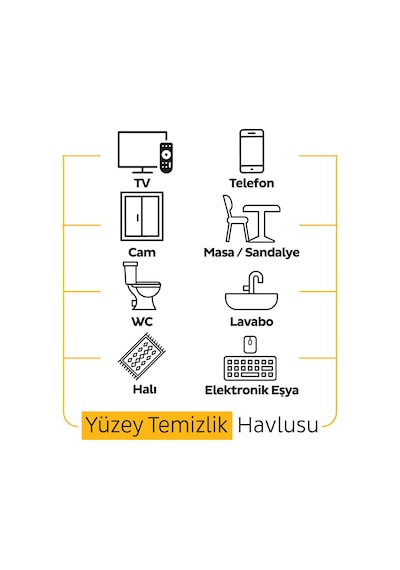 Sleepy Easy Clean Premium Arap Sabunu Katkılı Yüzey Temizlik Havlusu Mendili 6x100 (600 Yaprak)