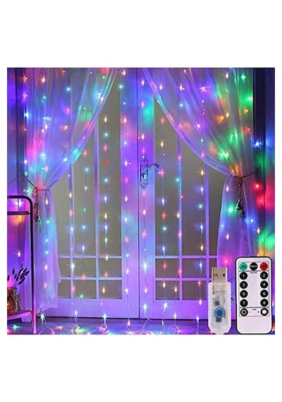 3x2 Metre Kumandalı Rgb Perde Led - Çok Renkli Peri Led Işık Dekarosyon Süsleme