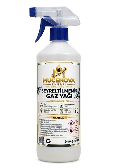 Gaz Lambası Yağı 1 Lt Sprey - Motosiklet Zincir Ve Motor Temizleme, Zift Sökücü Sprey, Gaz Lambası Yakıtı Seyreltilmemiş Gaz Lambası Yağı