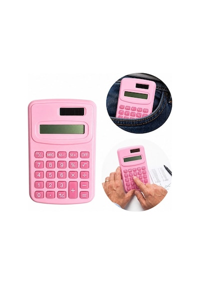 Powermaster Pm-25421 Pembe Mini Hesap Makinesi