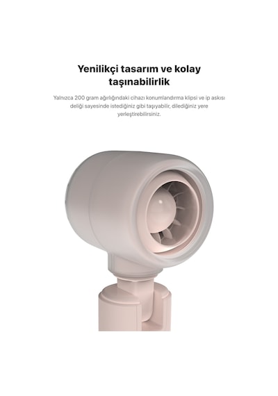 Xenon Smart Taşınabilir Şarjlı 5 Kademeli El Fanı 7 Saat Kullanım 14000 Rpm Sessiz Mini Vantilatör X6101
