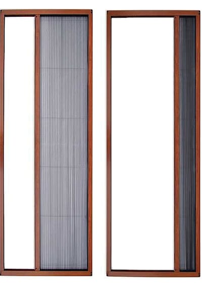 Akordeon Pileli Pilise Kapı Sineklik Altın Meşe, 90x210 Cm. Istenilen Ölçüde