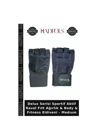 Delux Serisi Sportif Aktif Ravel Fıtt Ağırlık & Body & Fıtness Eldiveni - Medıum Çok Renkli