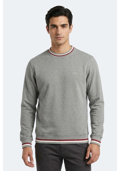 Slazenger Keystone I Erkek Gri Sweatshırt